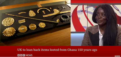Watch: 'Crown jewels' looted by British soldiers returned to Ghana on loan